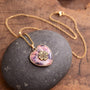 Kette mit Herzanhänger | Kleeblatt | Glück | Regalith | Positiv-Rosa-Luzern Mode