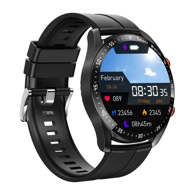 Herren Smartwatch mit Fitness-Tracker und Herzfrequenzmesser-Luzern Mode