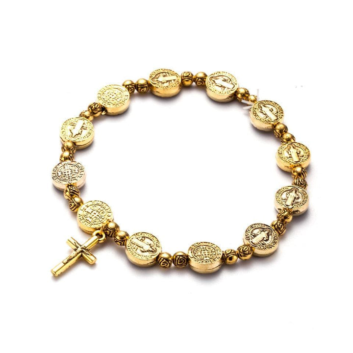 Armband für Damen und Herren | Gold | Silber | Christliches Kreuz-Gold-Luzern Mode