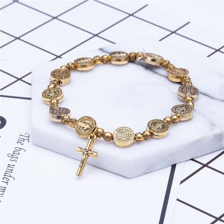Armband für Damen und Herren | Gold | Silber | Christliches Kreuz-Luzern Mode