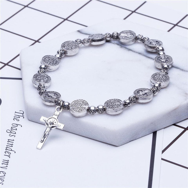 Armband für Damen und Herren | Gold | Silber | Christliches Kreuz-Luzern Mode