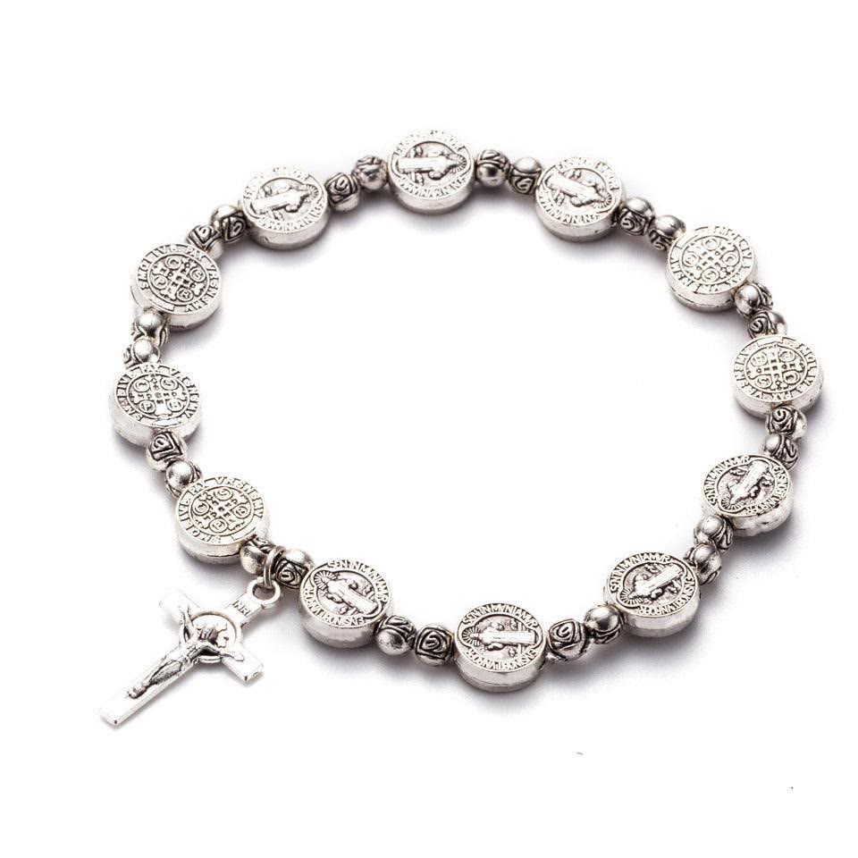 Armband für Damen und Herren | Gold | Silber | Christliches Kreuz-Silber-Luzern Mode
