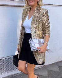 Luxuriöser Paillettenblazer für Damen - Eleganter Look-Luzern Mode