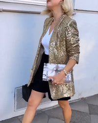 Luxuriöser Paillettenblazer für Damen - Eleganter Look-Luzern Mode