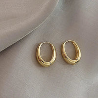 Goldene Ohrringe | Creolen Stilvoll Modern Hypoallergen 18K Vergoldet-Luzern Mode