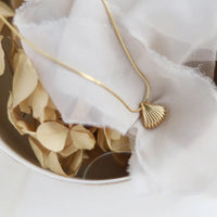 Goldene Kette | Jakobsmuschel-Anhänger Stilvoll Einzigartig Langlebig Elegant-Luzern Mode