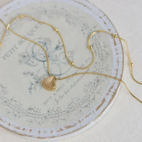 Goldene Kette | Jakobsmuschel-Anhänger Stilvoll Einzigartig Langlebig Elegant-Luzern Mode