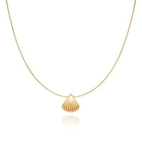 Goldene Kette | Jakobsmuschel-Anhänger Stilvoll Einzigartig Langlebig Elegant-Luzern Mode