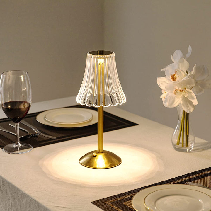 Kristall-Tischlampe | Gold | USB | Aufladbar | LED | 15W | Dimmbar-Luzern Mode