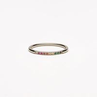 Damenring | Gold | Bunte Steine | Zeitlos | Stilvoll-6-Silber-Luzern Mode