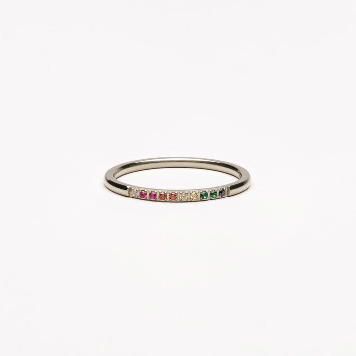 Damenring | Gold | Bunte Steine | Zeitlos | Stilvoll-6-Silber-Luzern Mode