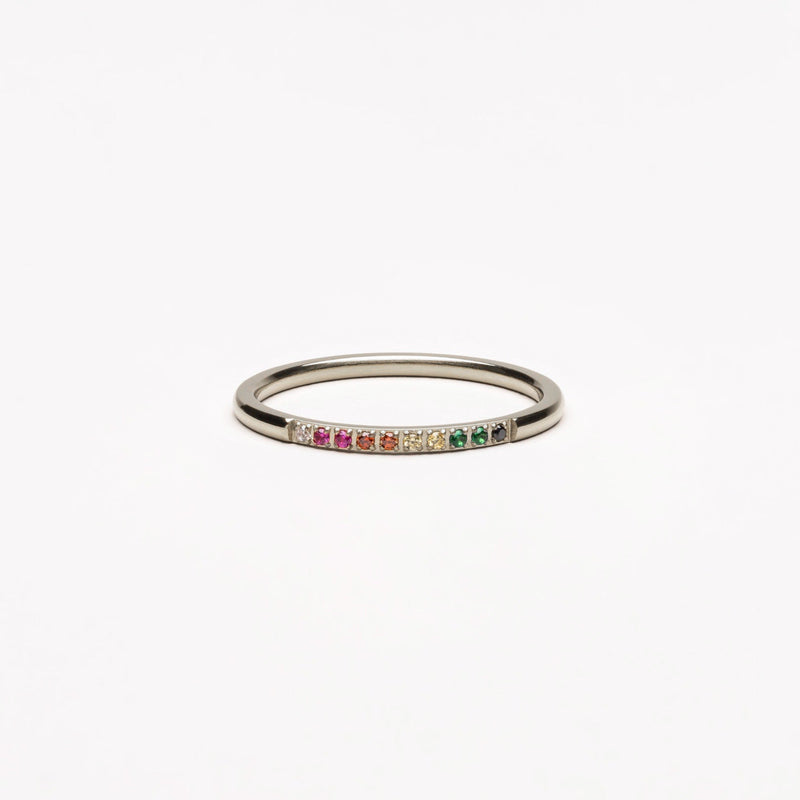 Damenring | Gold | Bunte Steine | Zeitlos | Stilvoll-6-Silber-Luzern Mode