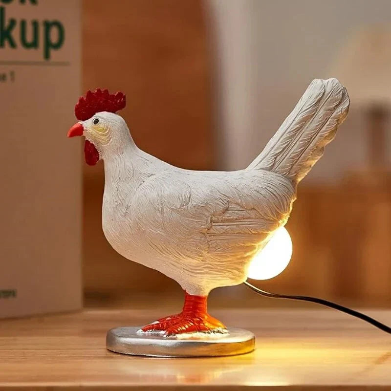 Tischlampe | Huhn Humor Stimmungsvolles Unikat Stilvoll LED Langlebig Sparsam-Luzern Mode