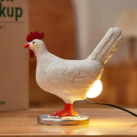 Tischlampe | Huhn Humor Stimmungsvolles Unikat Stilvoll LED Langlebig Sparsam-Luzern Mode