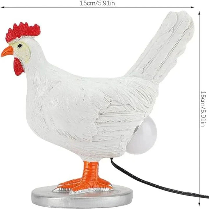 Tischlampe | Huhn Humor Stimmungsvolles Unikat Stilvoll LED Langlebig Sparsam-Luzern Mode
