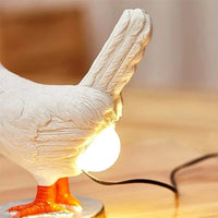 Tischlampe | Huhn Humor Stimmungsvolles Unikat Stilvoll LED Langlebig Sparsam-Luzern Mode