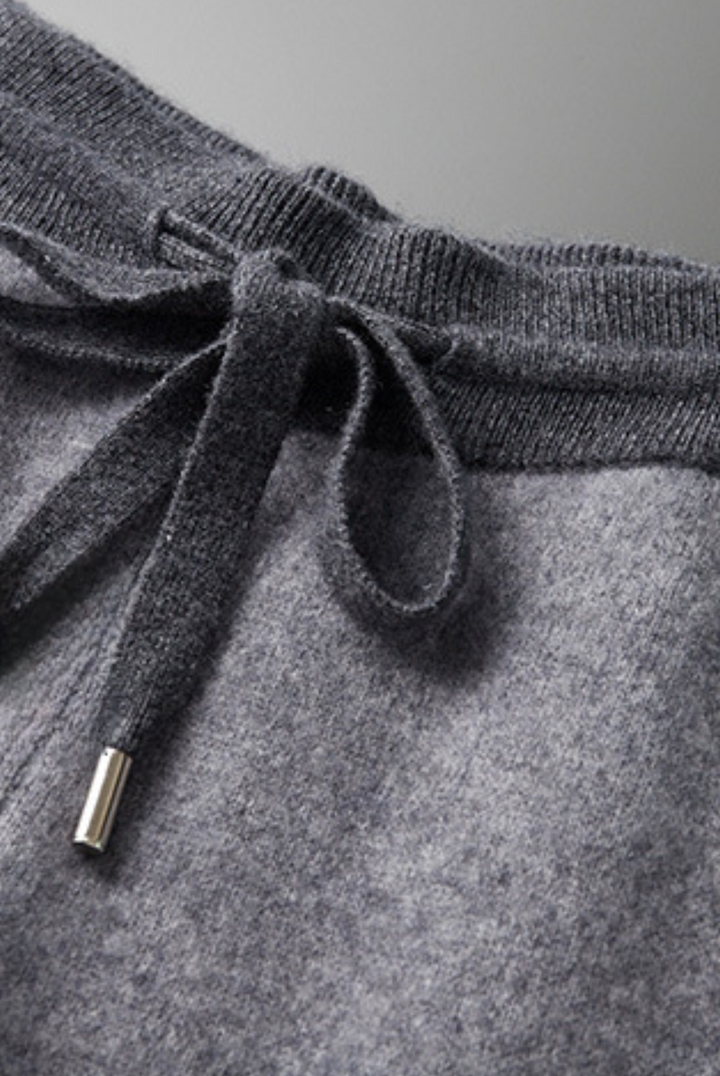 Herren Kaschmir Merinowolle Set | 2-teilig | Handwäsche | Weich | Locker fallend-Luzern Mode