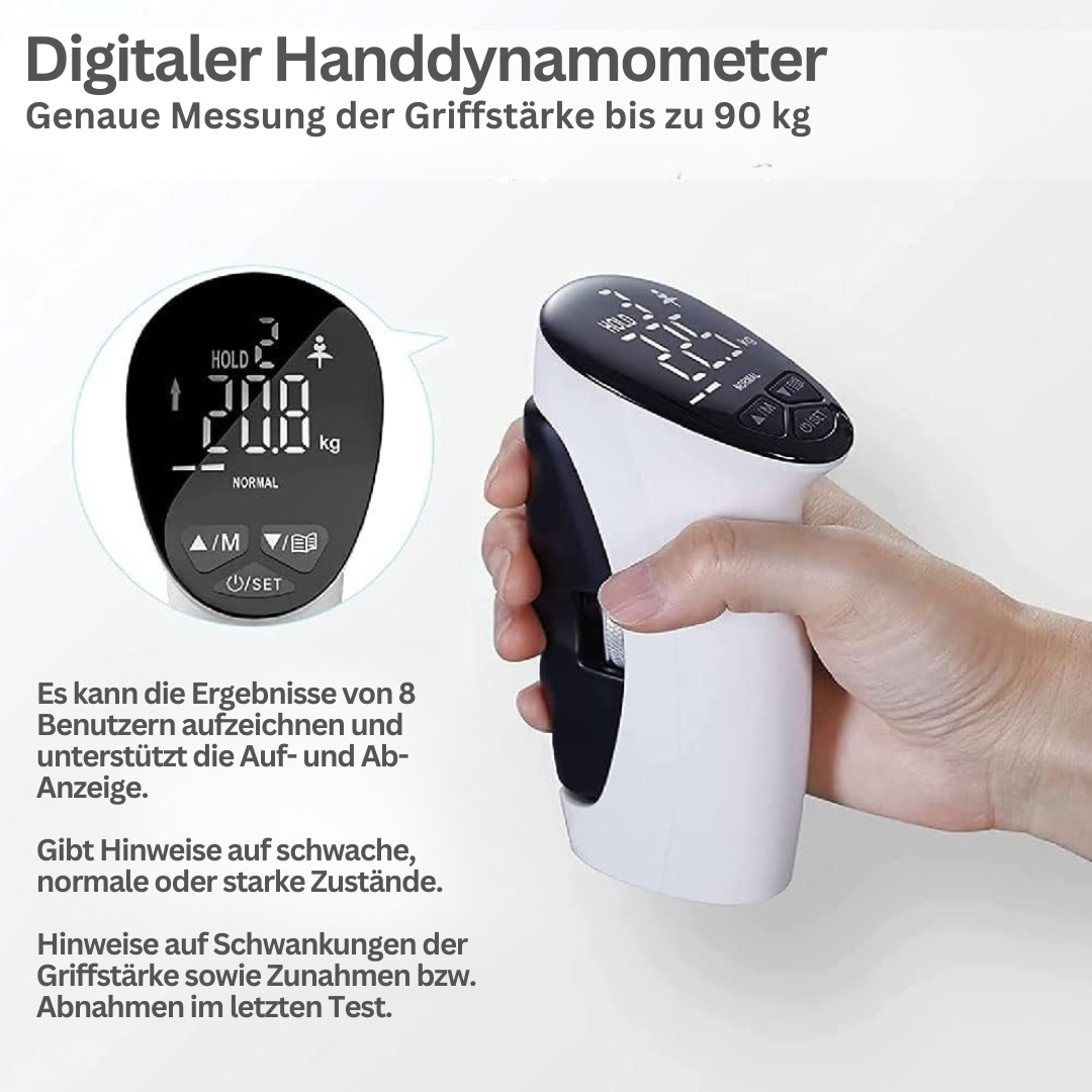 Grifftrainer | Digital 95 KG Widerstand Professionell USB-C Wiederaufladbar-Luzern Mode