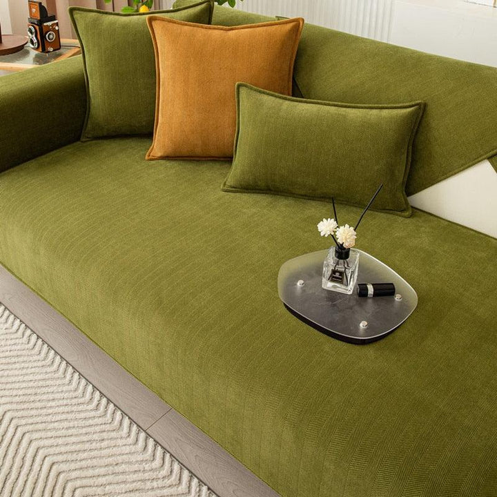 Sofahusse | Antirutsch Komfortabel Vielseitig Waschbar Langlebig Leicht-70x120cm-Grün-Luzern Mode