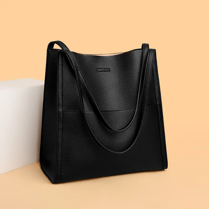 Luxuriöse Damen Lederhandtasche - Elegante Schultertasche-Schwarz-Luzern Mode