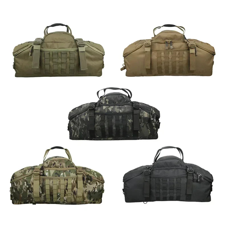 XL Camouflage Reisetasche - Robuste Outdoor Sporttasche-Schwarz-M-Luzern Mode