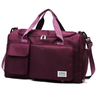 Hochwertige Reisetasche mit großem Stauraum und Fächern-Bordeauxrot-Luzern Mode