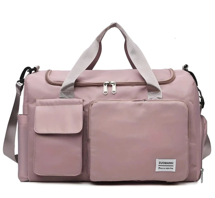 Hochwertige Reisetasche mit großem Stauraum und Fächern-Dunkelrosa-Luzern Mode