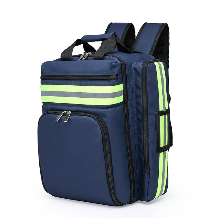 Wasserdichter Rucksack mit reflektierenden Streifen-Dunkelblau-Luzern Mode
