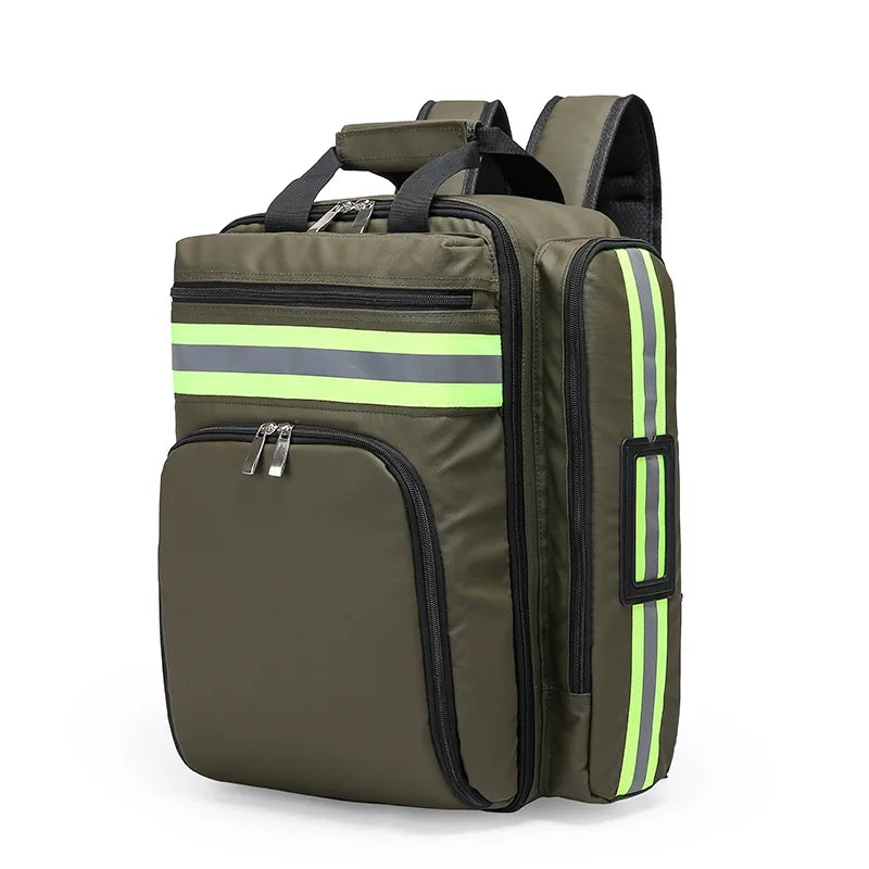 Wasserdichter Rucksack mit reflektierenden Streifen-Olivgrün-Luzern Mode