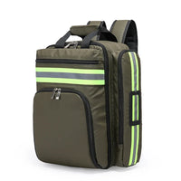 Wasserdichter Rucksack mit reflektierenden Streifen-Olivgrün-Luzern Mode
