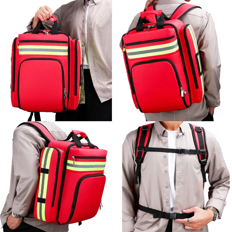 Wasserdichter Rucksack mit reflektierenden Streifen-Luzern Mode