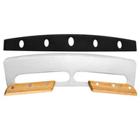 Pizzaschneider | Groß | Holzgriff | 35 cm | Spülmaschinenfest | Edelstahl-Luzern Mode