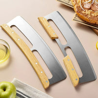 Pizzaschneider | Groß | Holzgriff | 35 cm | Spülmaschinenfest | Edelstahl-Luzern Mode