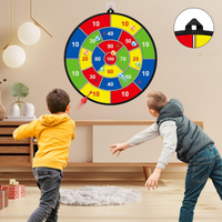Kinder-Dartboard | Klettverschluss | Doppelseitig | Groß | Langlebig | Interaktiv-Luzern Mode