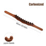 Massage-Stab | Gua Sha | Holz | Wohlbefinden | Entspannend | Langlebig | Vielseitig-Dunkles Holz-Luzern Mode