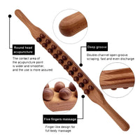 Massage-Stab | Gua Sha | Holz | Wohlbefinden | Entspannend | Langlebig | Vielseitig-Luzern Mode