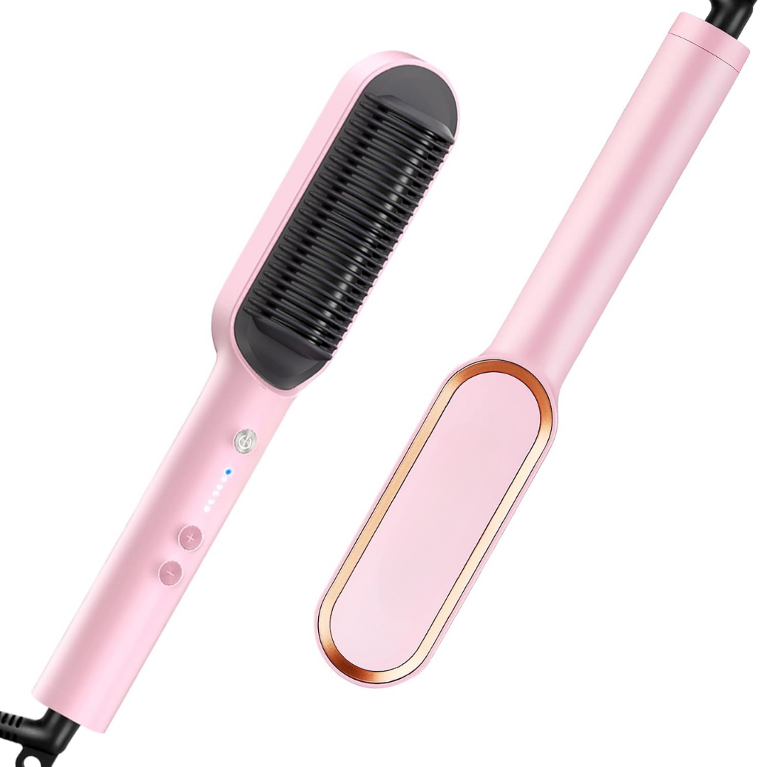 Stylingbürste | Schnell Warm Professionell Anpassbar Langlebig Kompakt-Rosa-Luzern Mode