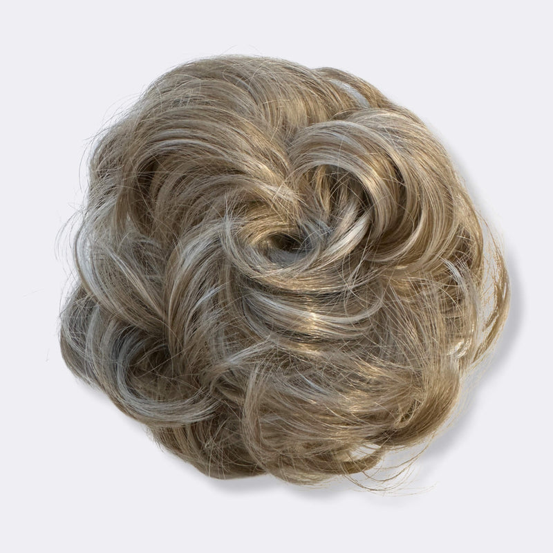 Haarverlängerung Scrunchie | Schnell | Einfach | Synthetisch | Weich-Graublond-Luzern Mode