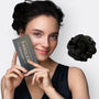 Haarverlängerung Scrunchie | Schnell | Einfach | Synthetisch | Weich-Zwart-Luzern Mode