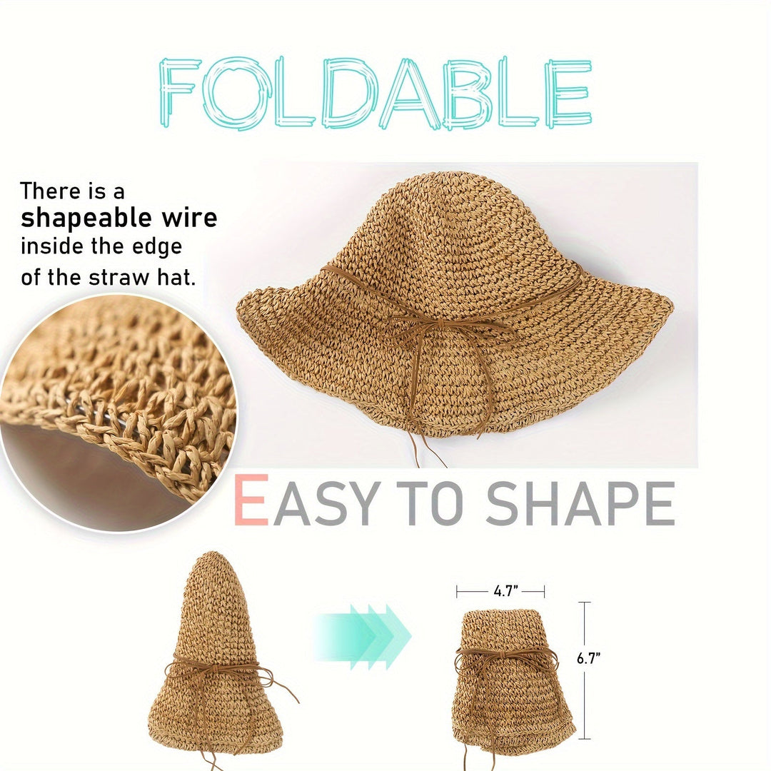 Häkelnder Boho Strohhut für Sommerreisen – Elouan