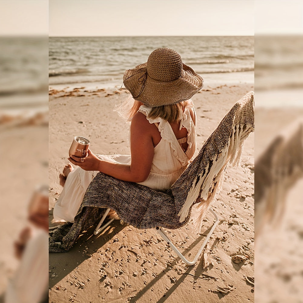 Häkelnder Boho Strohhut für Sommerreisen – Elouan