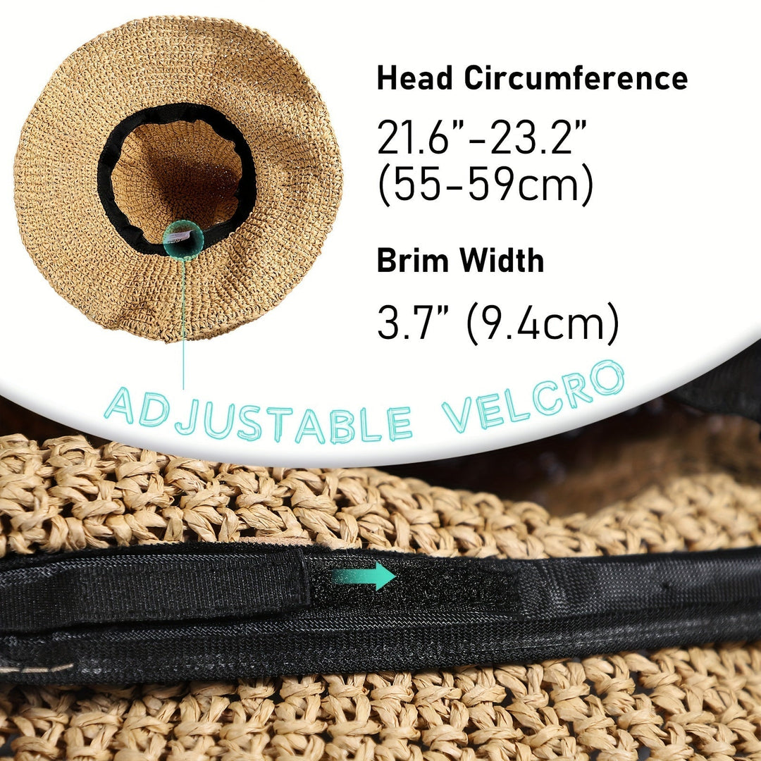Häkelnder Boho Strohhut für Sommerreisen – Elouan