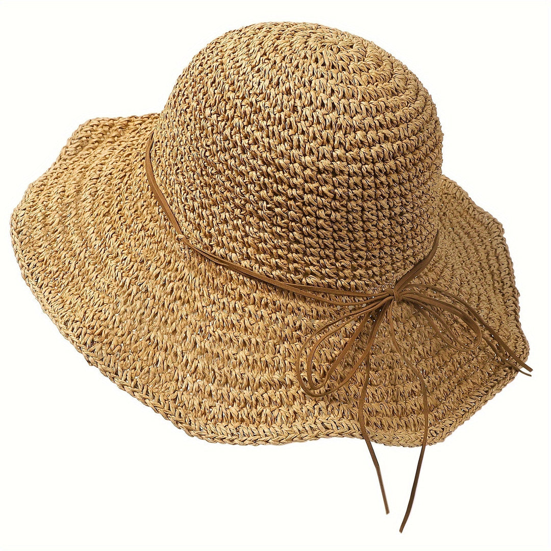 Häkelnder Boho Strohhut für Sommerreisen – Elouan