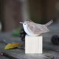 Vogelfigur | Handgefertigt Holz Langlebig Stilvoll Stimmungsvolles Design Einzigartig-Spatz-Luzern Mode
