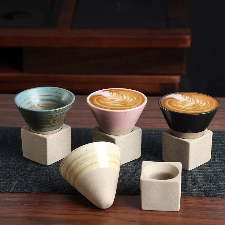 Japanische Teetasse | Handgefertigt Stilvoll Langlebig Keramik Vielseitig-Luzern Mode
