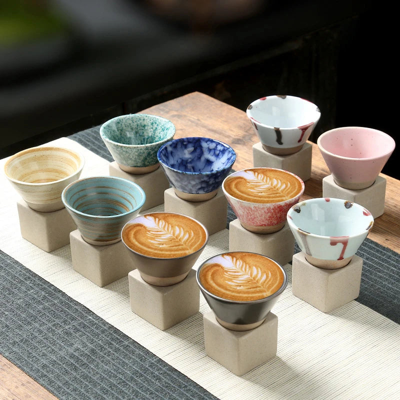 Japanische Teetasse | Handgefertigt Stilvoll Langlebig Keramik Vielseitig-Luzern Mode