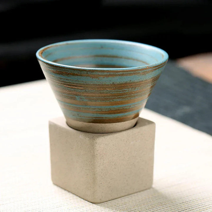 Japanische Teetasse | Handgefertigt Stilvoll Langlebig Keramik Vielseitig-4-Luzern Mode