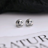 Ohrringe | Kürbis Schädel Silber Langlebig Einzigartig Halloween Auffällig-Luzern Mode