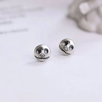 Ohrringe | Kürbis Schädel Silber Langlebig Einzigartig Halloween Auffällig-Luzern Mode
