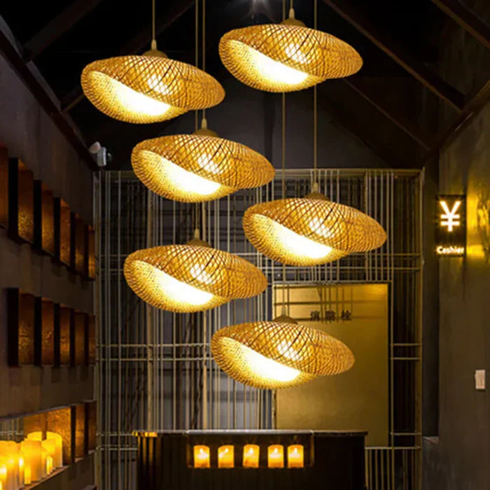 Rattan Hängelampe | Handgefertigt Langlebig Stilvoll Stimmungsvol Vielseitig-Luzern Mode